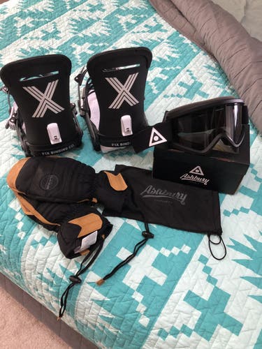 2021 Fix Bindings Magnum Size Large Package With Mitts And Goggles