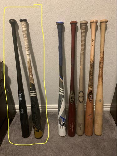 Wood And BBCOR Bat Lot 33-34