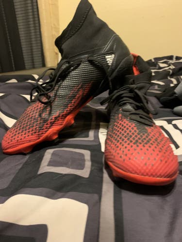 Red New Molded Cleats Adidas Predator 20.3 Cleats