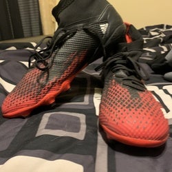Red New Molded Cleats Adidas Predator 20.3 Cleats