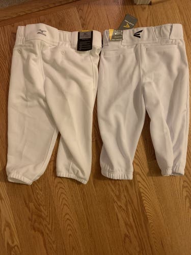 2 Youth Knicker Pants for 1 Price . One Easton Youth L & One Mizuno Youth XL