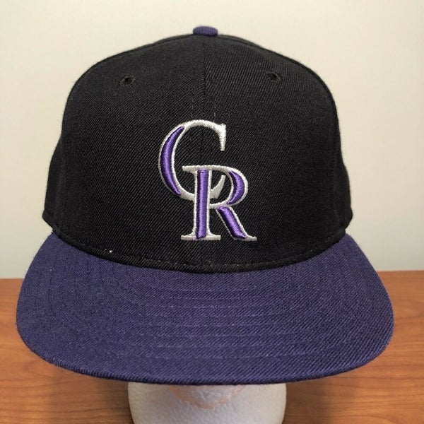 Colorado Rockies New Era Mens Baseball Cap Hat Black Purple On-Field MLB 7