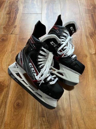 JAMIE BENN Game Used CCM FT2 Hockey Skates with Black Stepsteel Size 8 280 Holder Steel