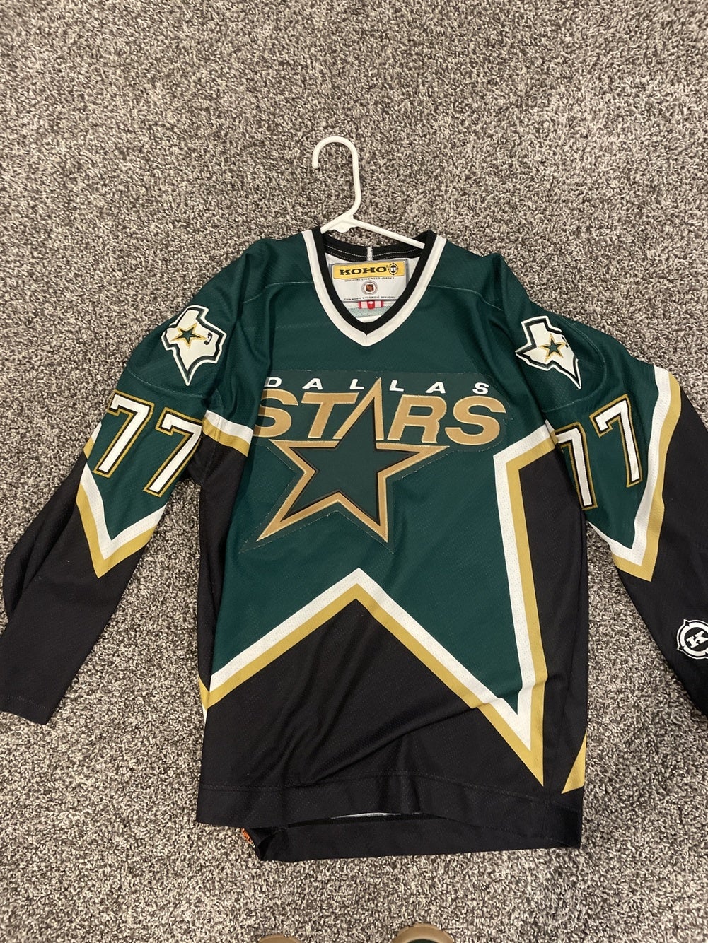 Autographed CCM Cote Dallas Stars Stanley Cup Hockey Jersey 2NHL Home Green  L