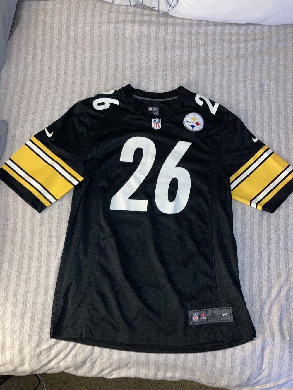 Plaxico Burress #80 Pittsburgh Steelers Reebok Men's Black Jersey Large