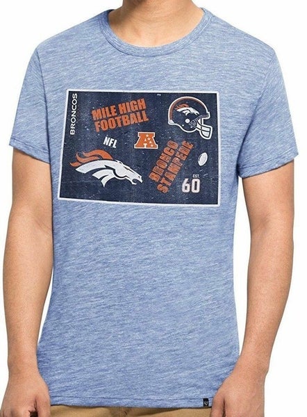 Denver Broncos NFL 47 Brand Men's Short Sleeve Soft Tri-Blend T