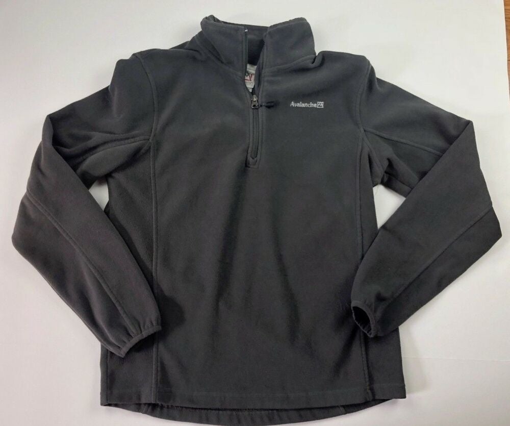 Avalanche Outdoors 1/4 Zip Fleece Jacket Pullover Gray, Women's S