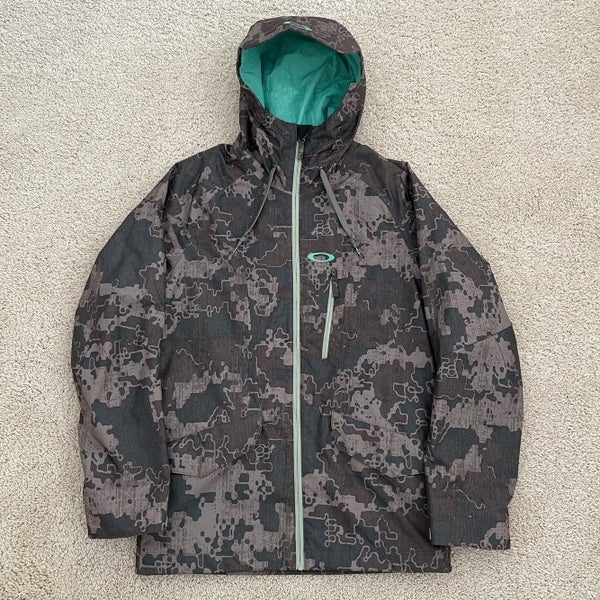 Oakley Mission 10K Ski/Snowboard Camo Winter Jacket Men's Size Medium