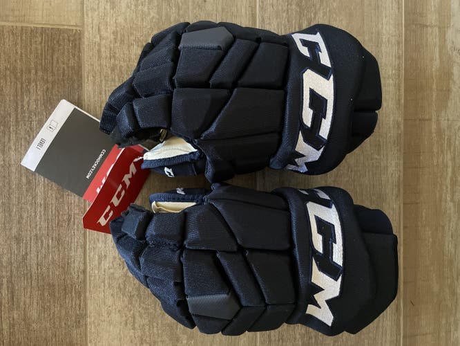 Colorado Avalanche Pro Stock CCM 14" HGTK Gloves, Navy Blue… RARE!!