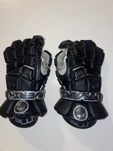 Used Black Maverik 13" M3 Lacrosse Gloves