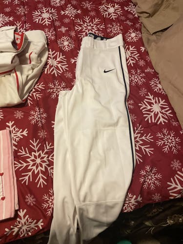 NEW Nike baseball pants with blue piping size small