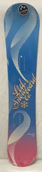 LTD "PASTEL" SNOWBOARD 138CM +ALTITUDE BINDINGS WHITE S/M SIZES: 6.5-9