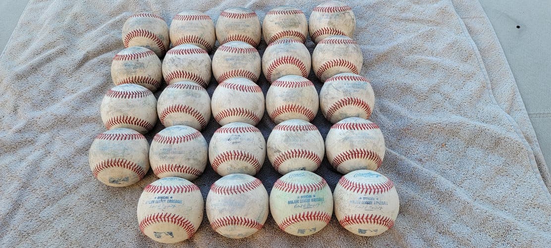 Baseballs Used Rawlings Official Minor League 24 Pack (2 Dozen)