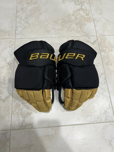 (Rare) Vegas Golden knight (cousins) Bauer 14" Pro Stock Vapor 1X Lite Gloves
