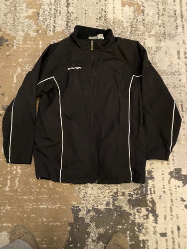 Bauer Hockey Warmup Jacket Youth Large Black