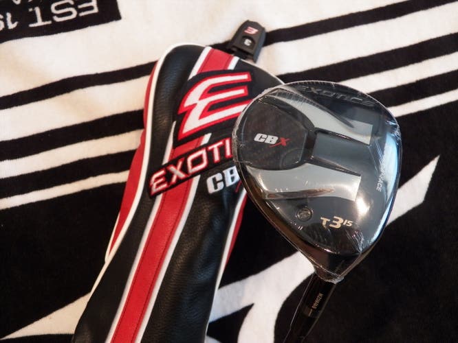 NEW RIGHT HAND TOUR EDGE EXOTICS CBX T3-WOOD 15* HZRDUS 6.0 STIFF