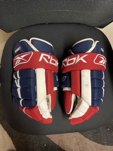 Montreal Canadiens Pro Stock RBK Hockey Gloves