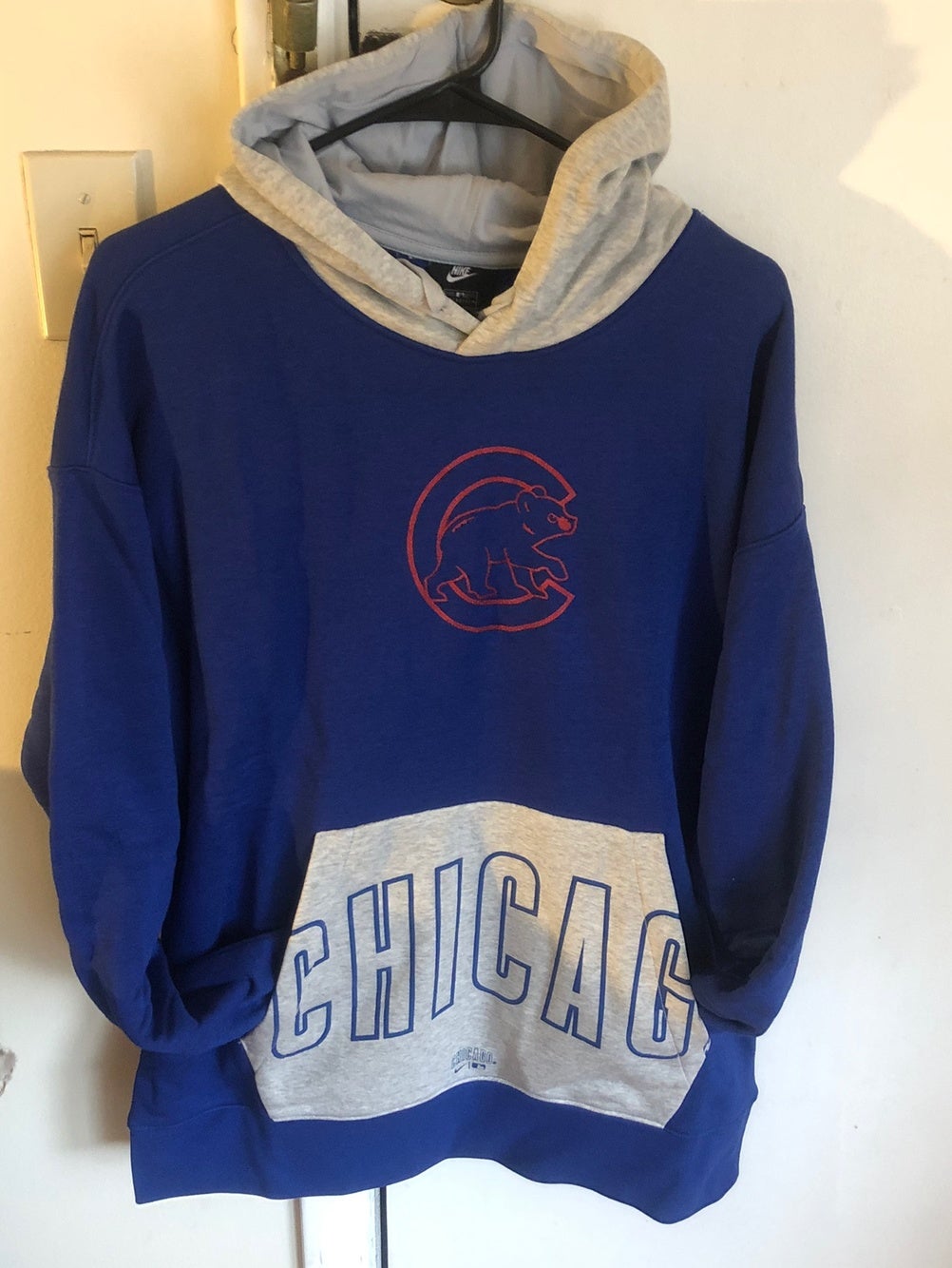 Chicago Cubs Nike Mens Legacy Performance Pullover Hoodie Sweatshirt 3XL  for sale online