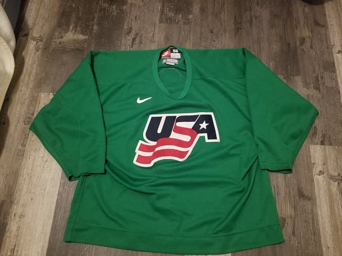 Team USA IIHF 56 Nike Jersey Pro Stock Green