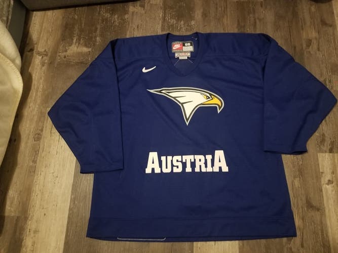 Team Austria IIHF 56 Nike Jersey Pro Stock Blue