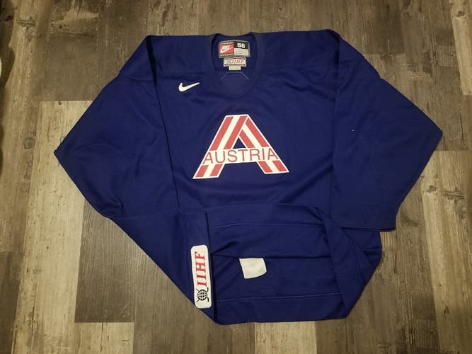 Team Austria IIHF 56 Nike Jersey Pro Stock Blue