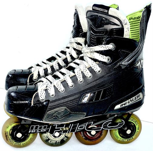 Mission Inhaler DS2 Senior Size 10.5D Inline Roller Hockey Skates US 12 Men Shoe