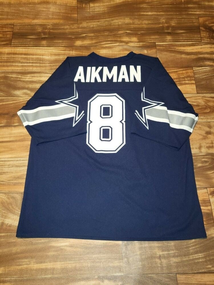 Vintage 90's Dallas Cowboys Troy Aikman Logo 7 Jersey SZ L 