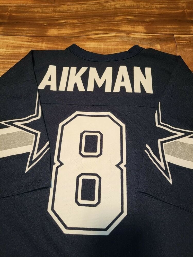 Vintage Dallas Cowboys Troy Aikman Sports Logo 7 NFL Jersey Size Large