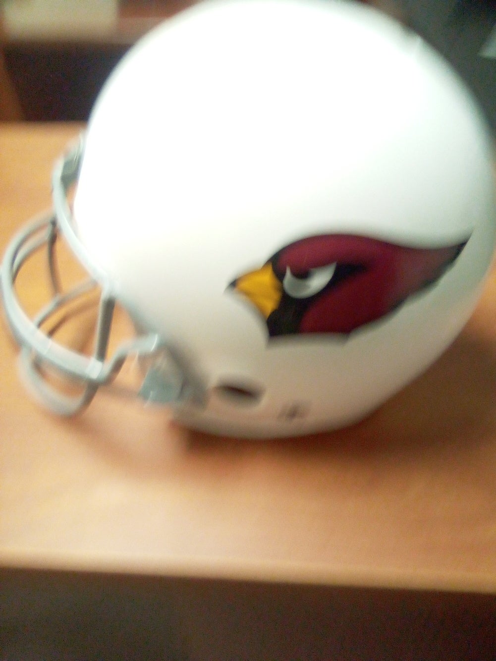 FB Helmet Guy] New Cardinals helmet includes a larger logo, silver flakes  and a silver facemask : r/nfl