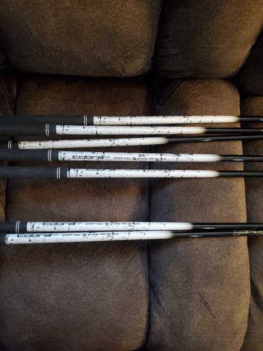 Iron Set New Men's Cobra Left Hand Fly-Z Stiff Flex Graphite Shaft