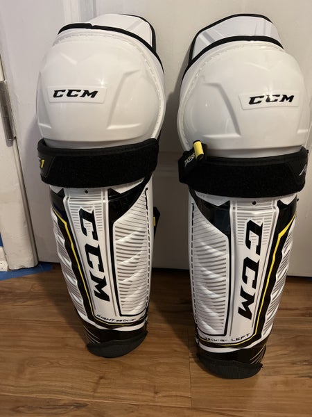 Used CCM Super Tacks AS1 Shin Pads 15