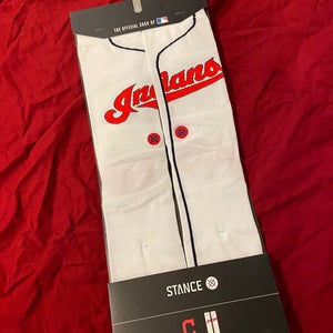 MLB Cleveland Indians Stance Home Jersey Crew Socks * NEW