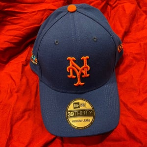 MLB * RARE * New York Mets 2020 Puerto Rico New Era 39-Thirty Medium-Large Blue Hat * NEW NWT