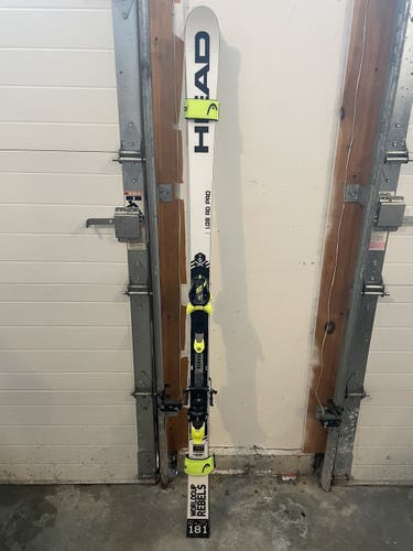 Never Skied On! HEAD World Cup Rebels i.GS RD Pro Skis 181cm Freeflex EVO 14