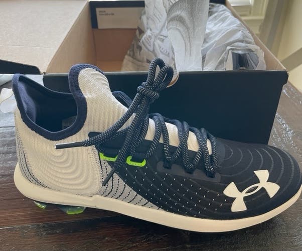 Blue New Adult Men's Size 9.5 (Women's 10.5) Metal Under Armour Harper 4 Low