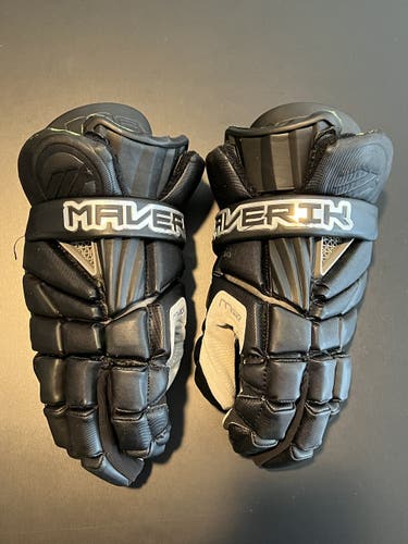 Black Maverik Max Lacrosse Gloves