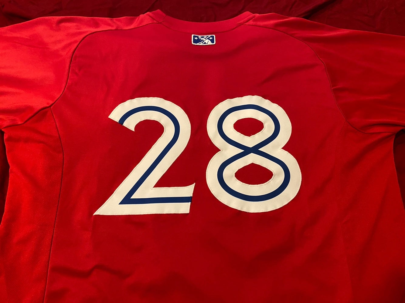 Clearwater Threshers #58 Game Issued Red Jersey 54 DP13218 - Game