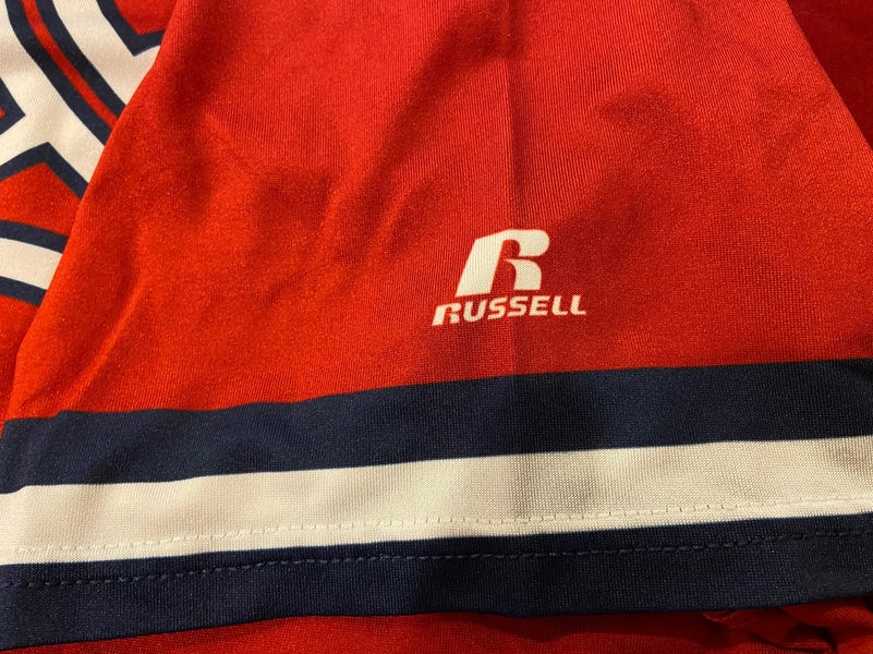 MiLB Syracuse Chiefs #12 Game Used Worn Russell Athletic Baseball Jersey