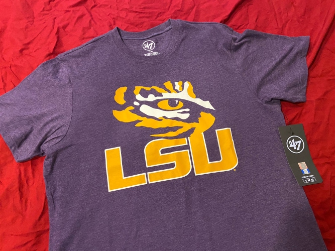 NCAA LSU Tigers '47 Brand T-Shirt Purple Size Medium