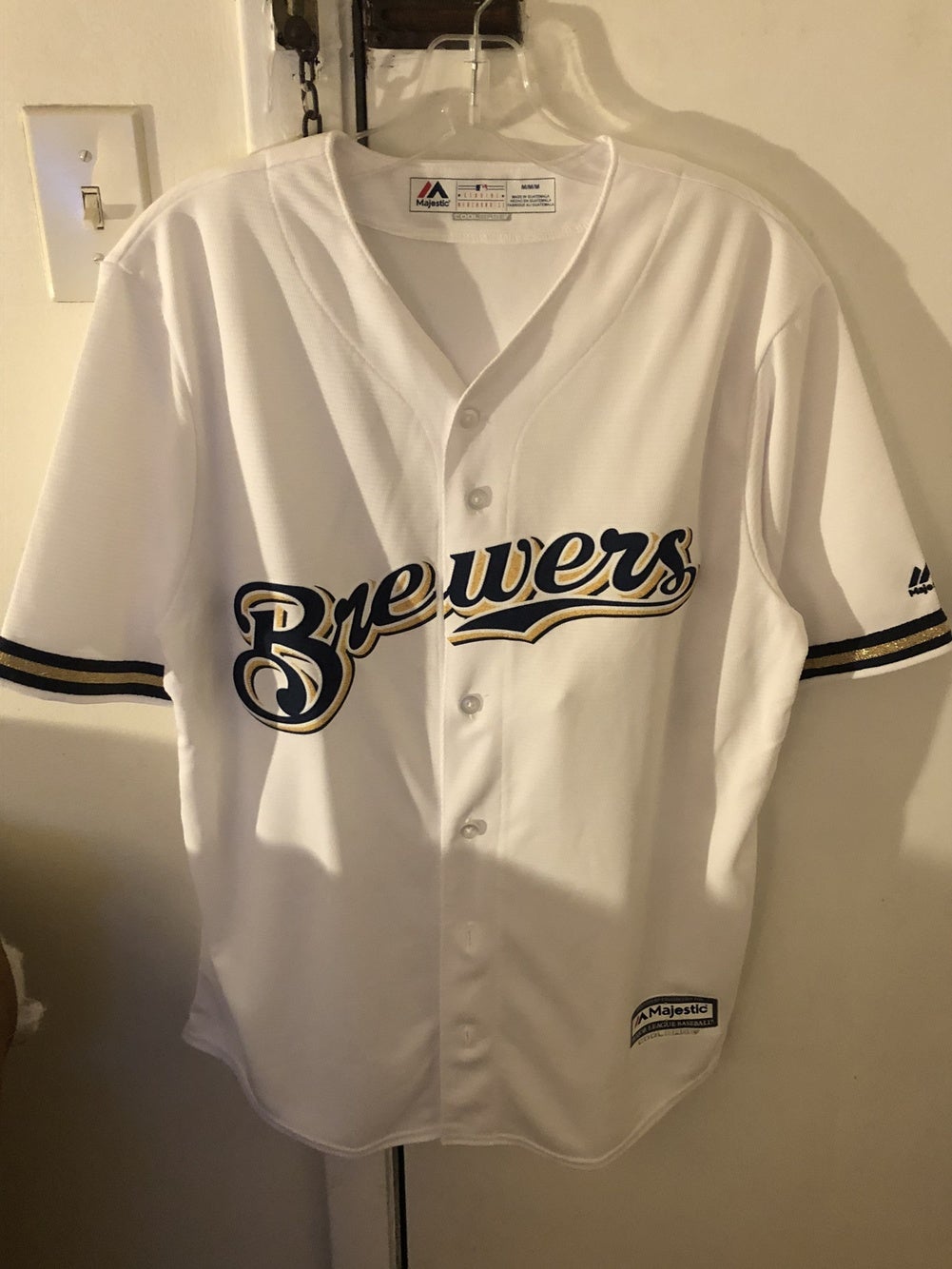 Amazoncom  Majestic Milwaukee Brewers MLB Mens White Authentic OnField  Turn Back The Clock Throwback Jersey 44  Sports  Outdoors