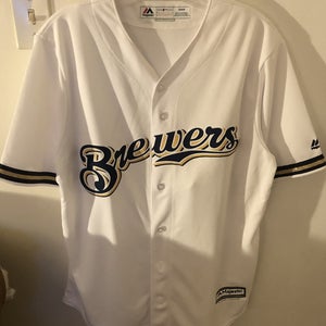 Milwaukee Brewers Majestic men’s MLB Coolbase jersey M