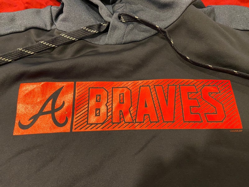 MLB Atlanta Braves XXL Blue Hoodie Baseball Sweatshirt * NEW NWOT