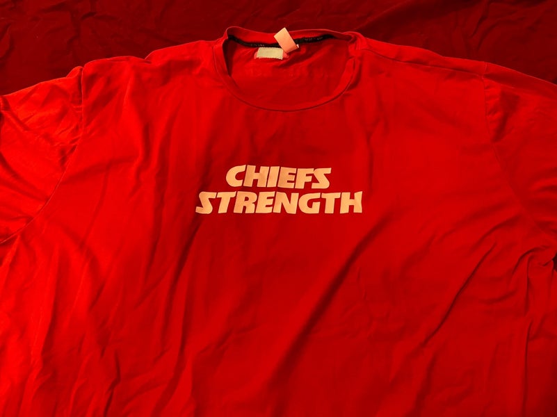 NFL Team Apparel Mens Long Sleeve T-Shirt Size XXL 2XL Gray KC Chiefs  Polyester