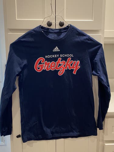 GRETZKY HOCKEY SCHOOL NEW YORK RANGERS ADIDAS 99 LONG SLEVE T-SHIRT