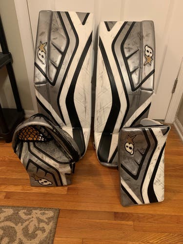 Goalie Leg Pads Used 34" Brian's Gnetik X - COMPLETE SET