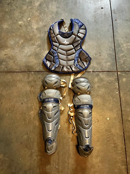 All Star System 7 Catcher's Set Digital Blue Camo