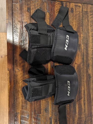 Used CCM Goalie Knee Protectors (Senior)