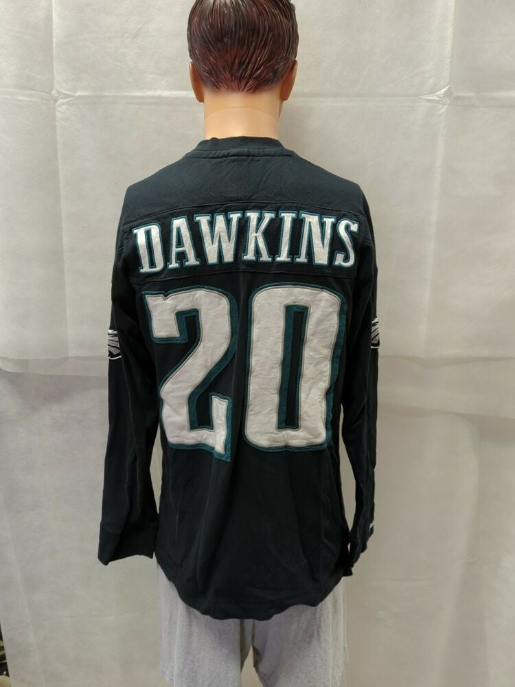 Philadelphia Eagles Brian Dawkins Mitchell &Ness Long Sleeve Shirt L  NFL