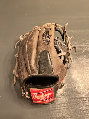 Baseball Glove Used Right Hand Throw Rawlings Infield Heart of the Hide 11.5"