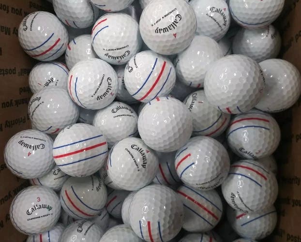 12 Used Callaway Truvis Triple Track Golf Balls